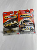 1968 Ford Mustang Fastback and 2024 Mercedez-Benz Sprinter ambulance - matchbox