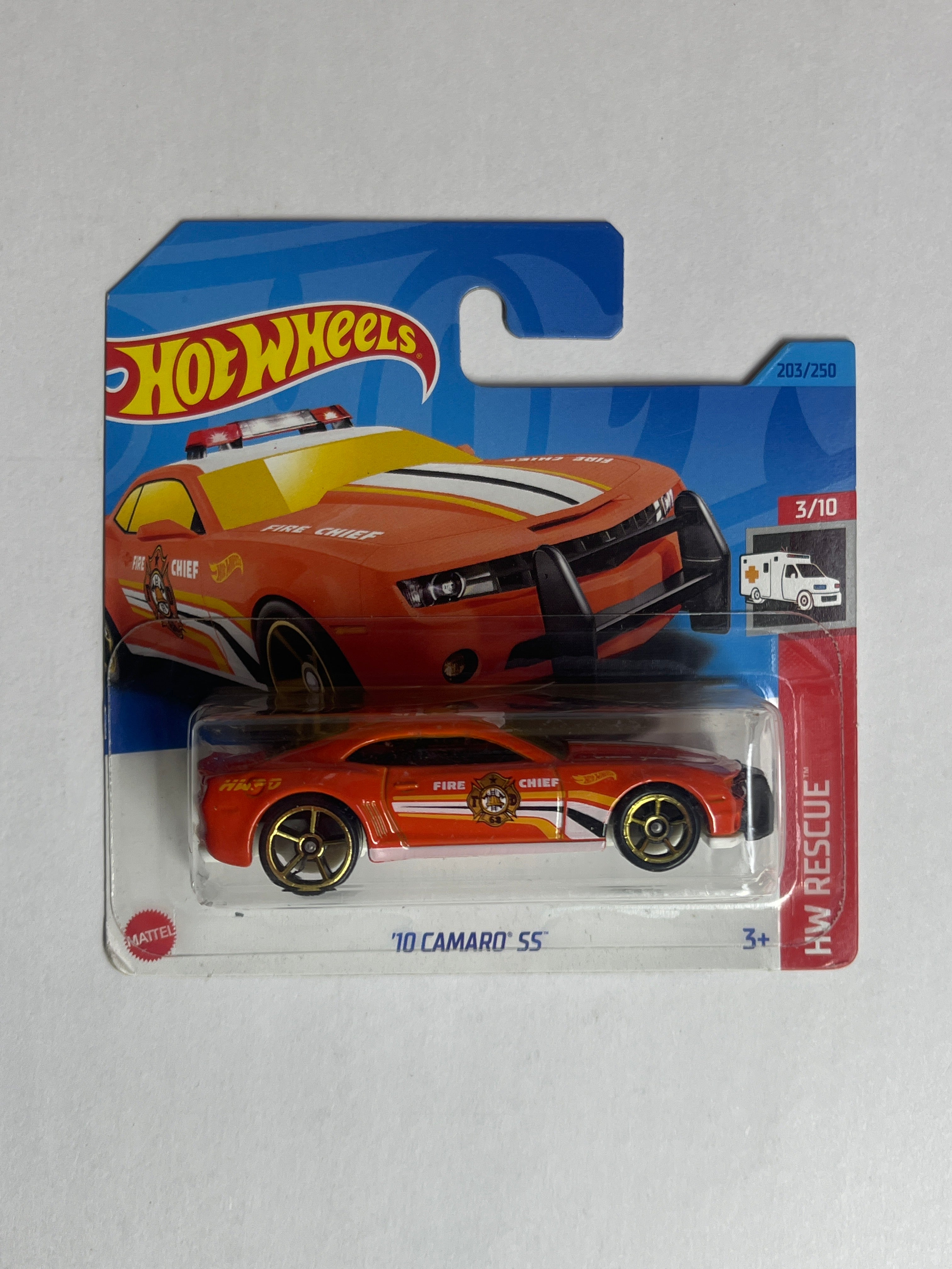 10 Camaro SS(blister crack)- Hotwheels USA -Short Card