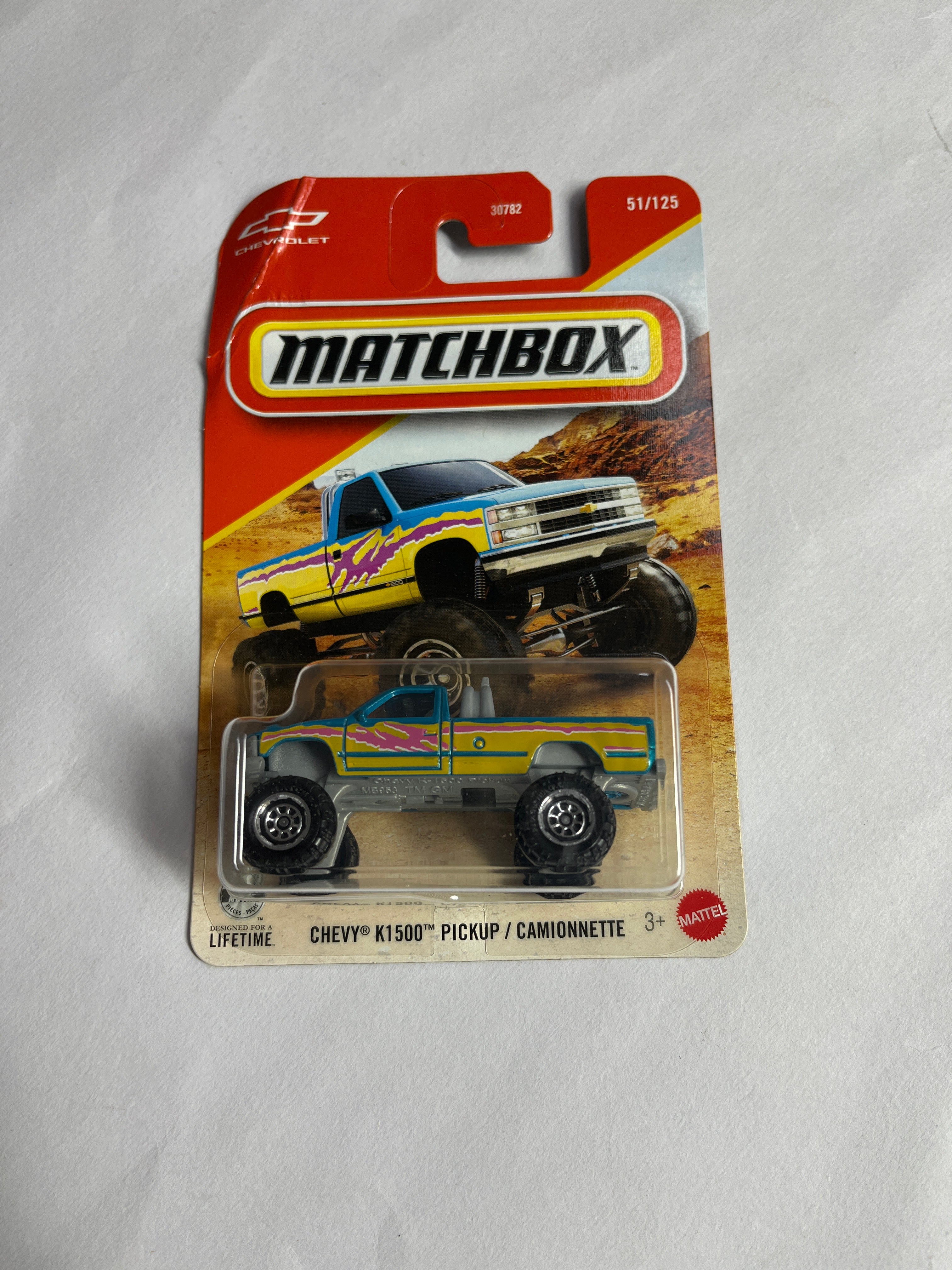 Chevy k1500 pickup/camionnette (51/125) - matchbox