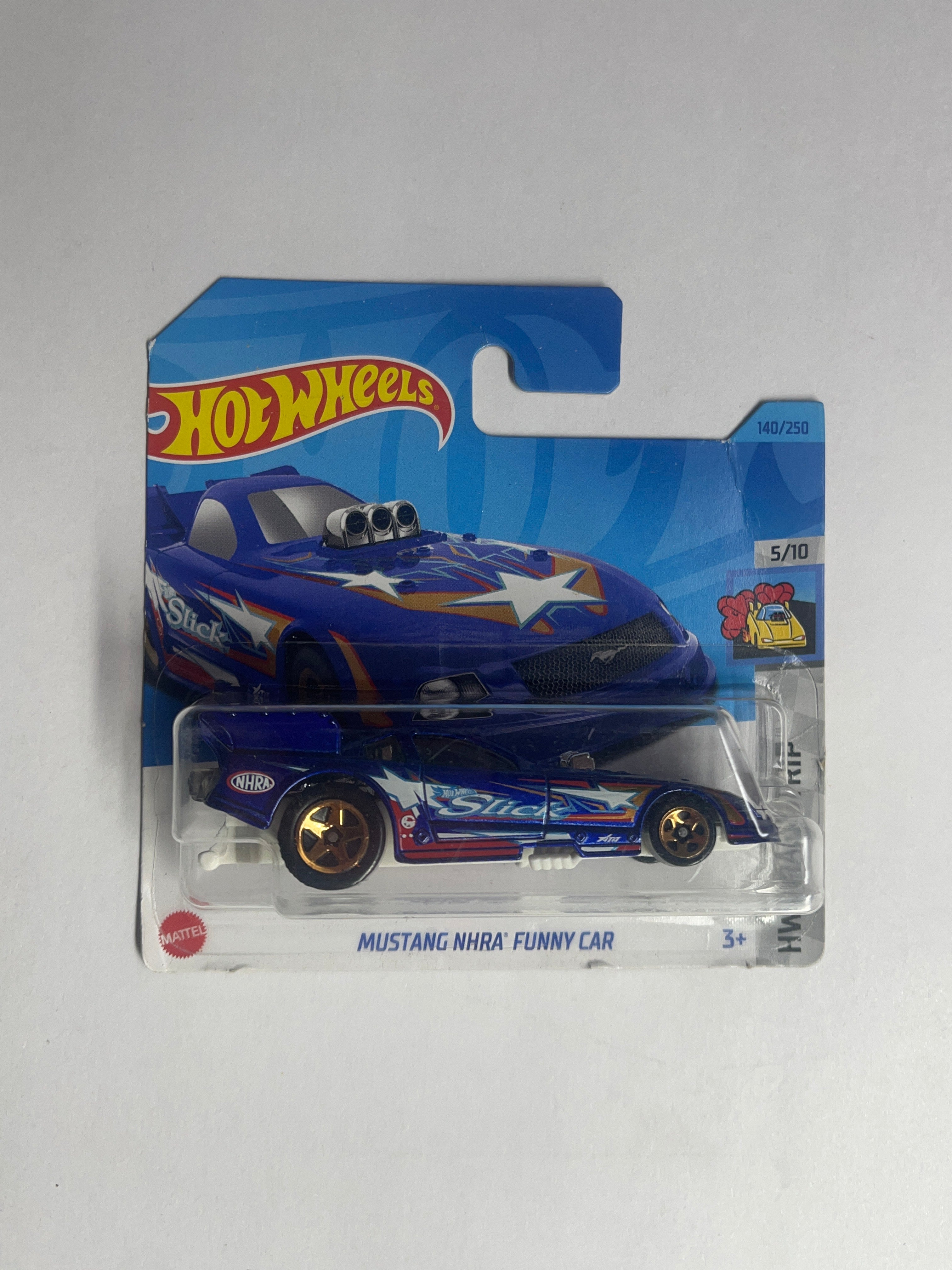 Mustang NHRA Funny Car- Hotwheels USA-Short Card (Blister Damage)