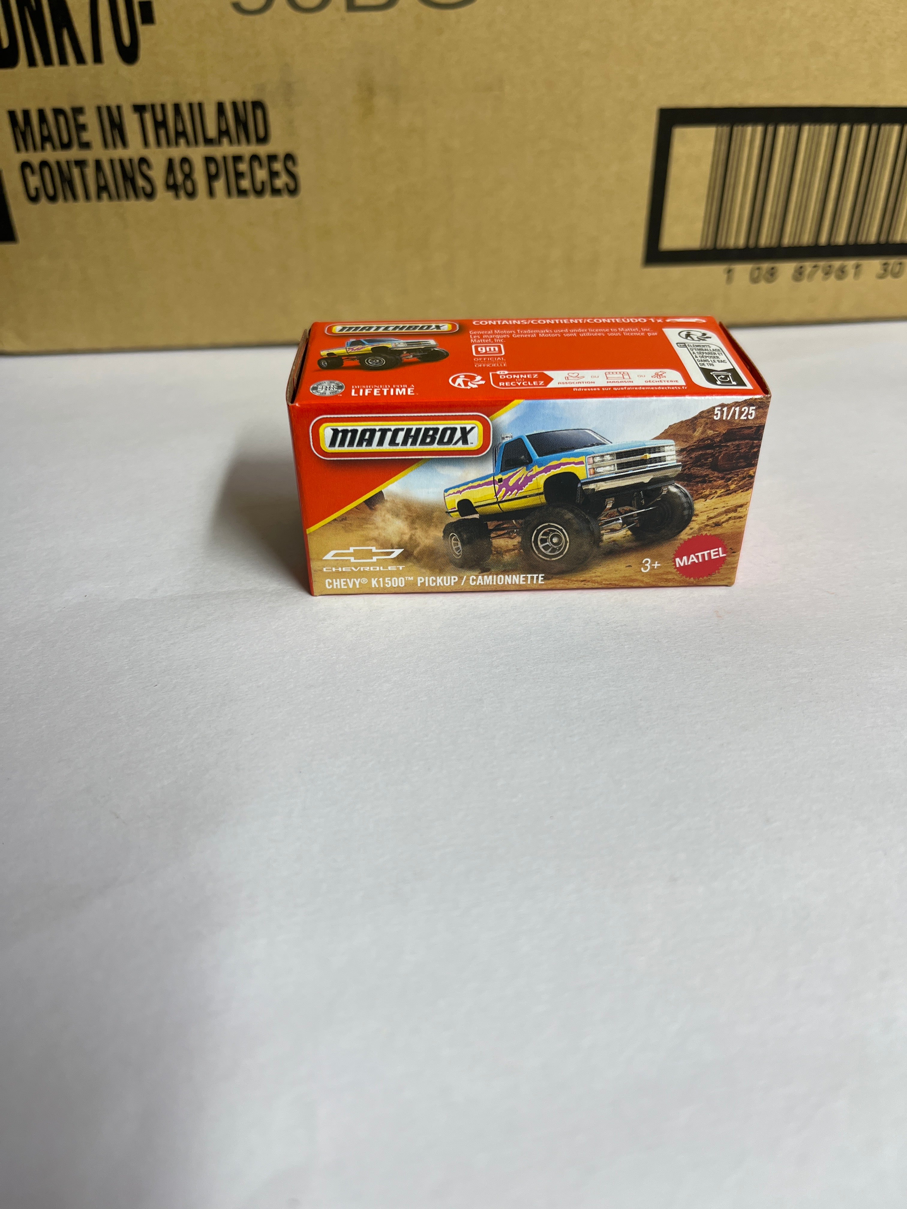 Chevy k1500 pickup/camionnette (51/125) - matchbox
