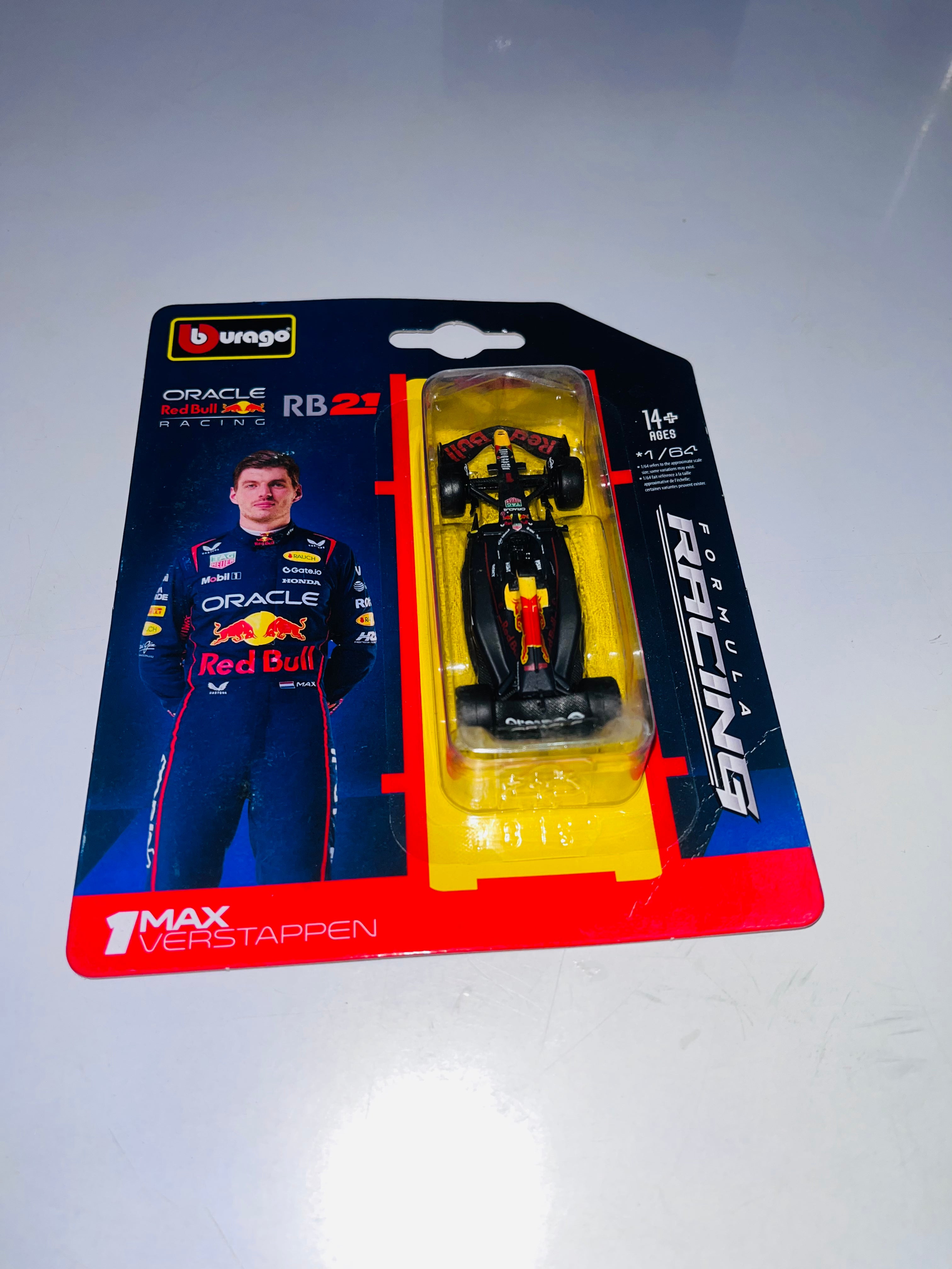 BBURAGO FORMULA RACING 1 : 64 DIECAST SCALE MODEL - ORACLE RED BULL RACING RB21 1 MAX VERSTAPPEN (blister pack)