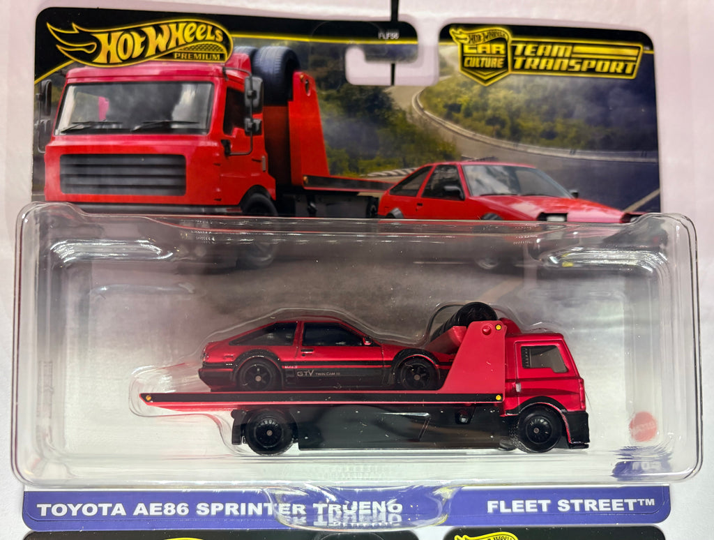 Toyota AE86 Sprinter Trueno Hot Wheels Team Transport (Imported)