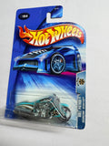 Roll Patrol Scorchin' Schooter - 2004 Blue car - Hot wheels Motorcycle