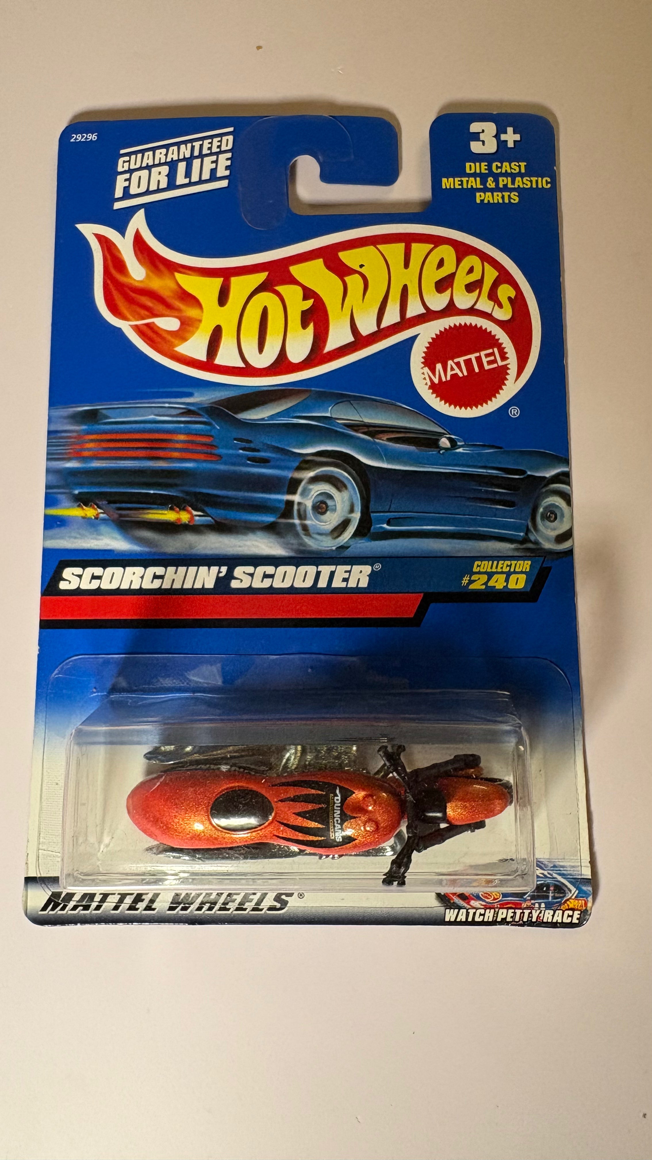 Scorchin' Scooter - Collector No 240 vertical packaging (HW Motorcycles)