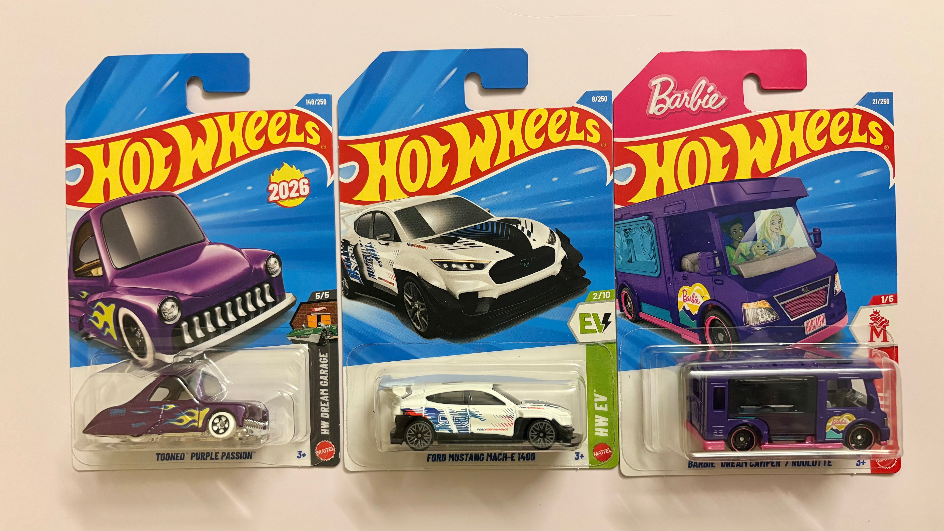 Ford Mustang Mach-E 1400,Barbie Dream Camper, Tooned Prple Passion