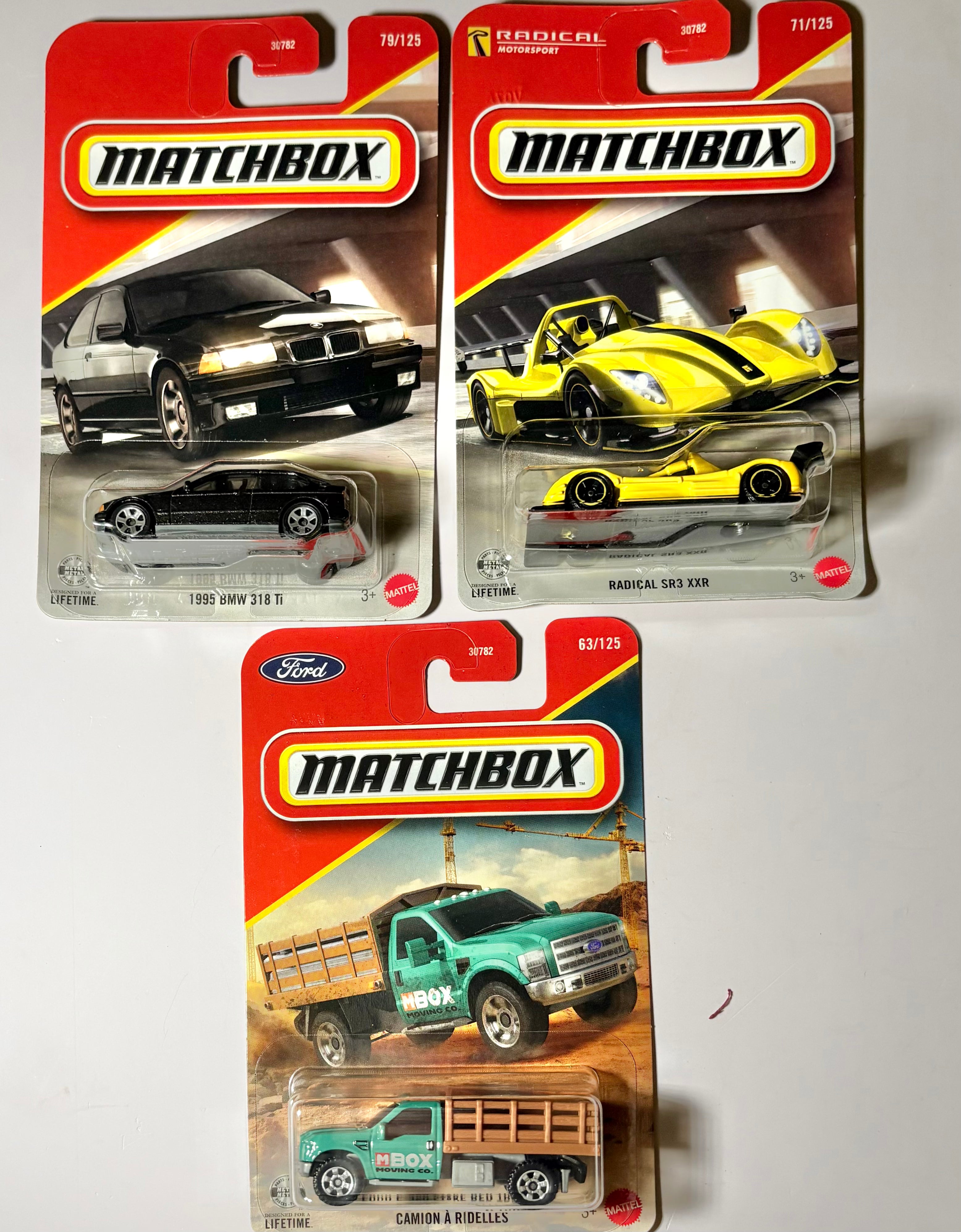 1995 BMW 318 ti , Radical SR3 XXR & Ford F-350 Stake Bed Truck