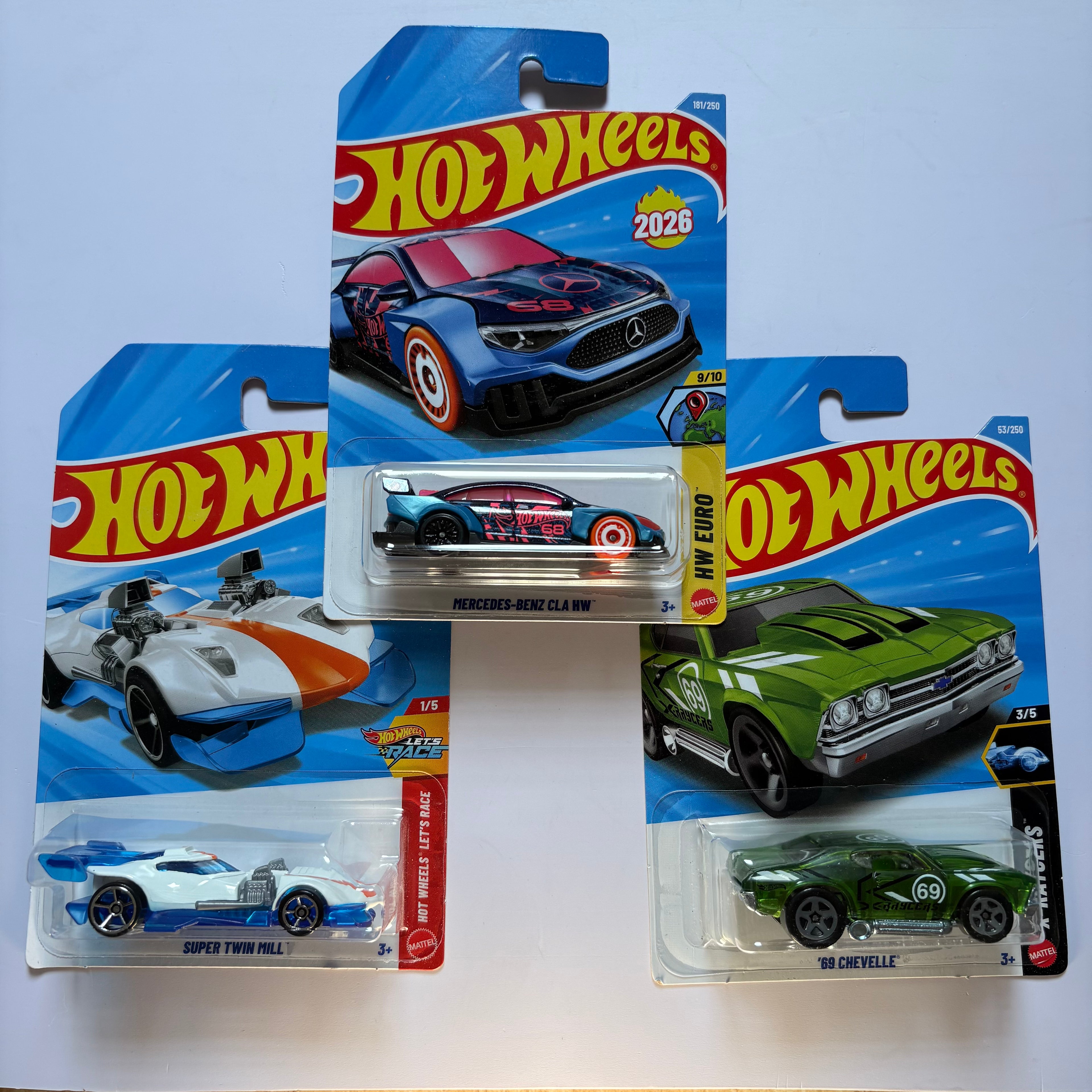 Mercedes-Benz CLA HW, '69 Chevelle & Super Twin Mill