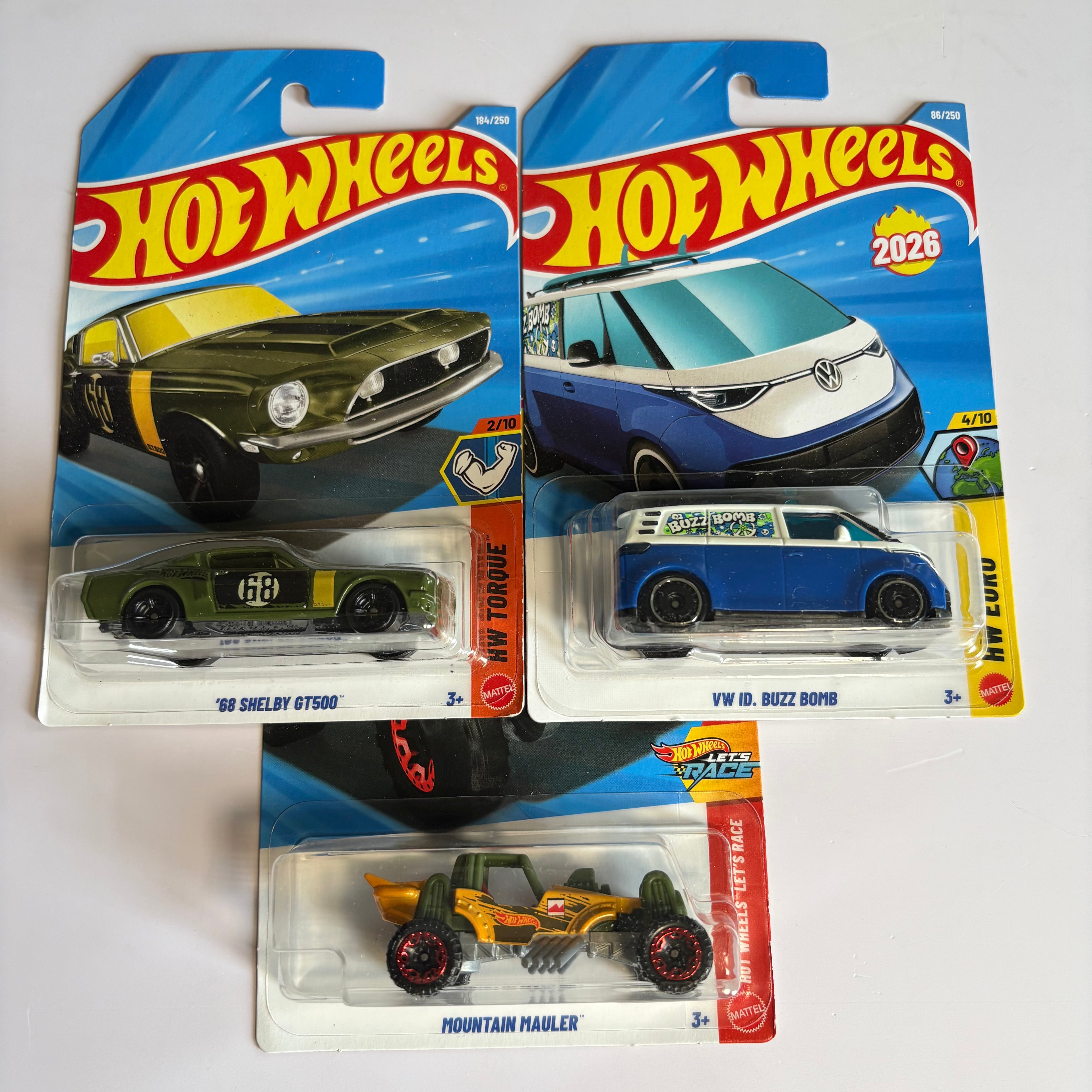 '68 Shelby GT500, VW ID. Buzz Bomb, Mountain Mauler