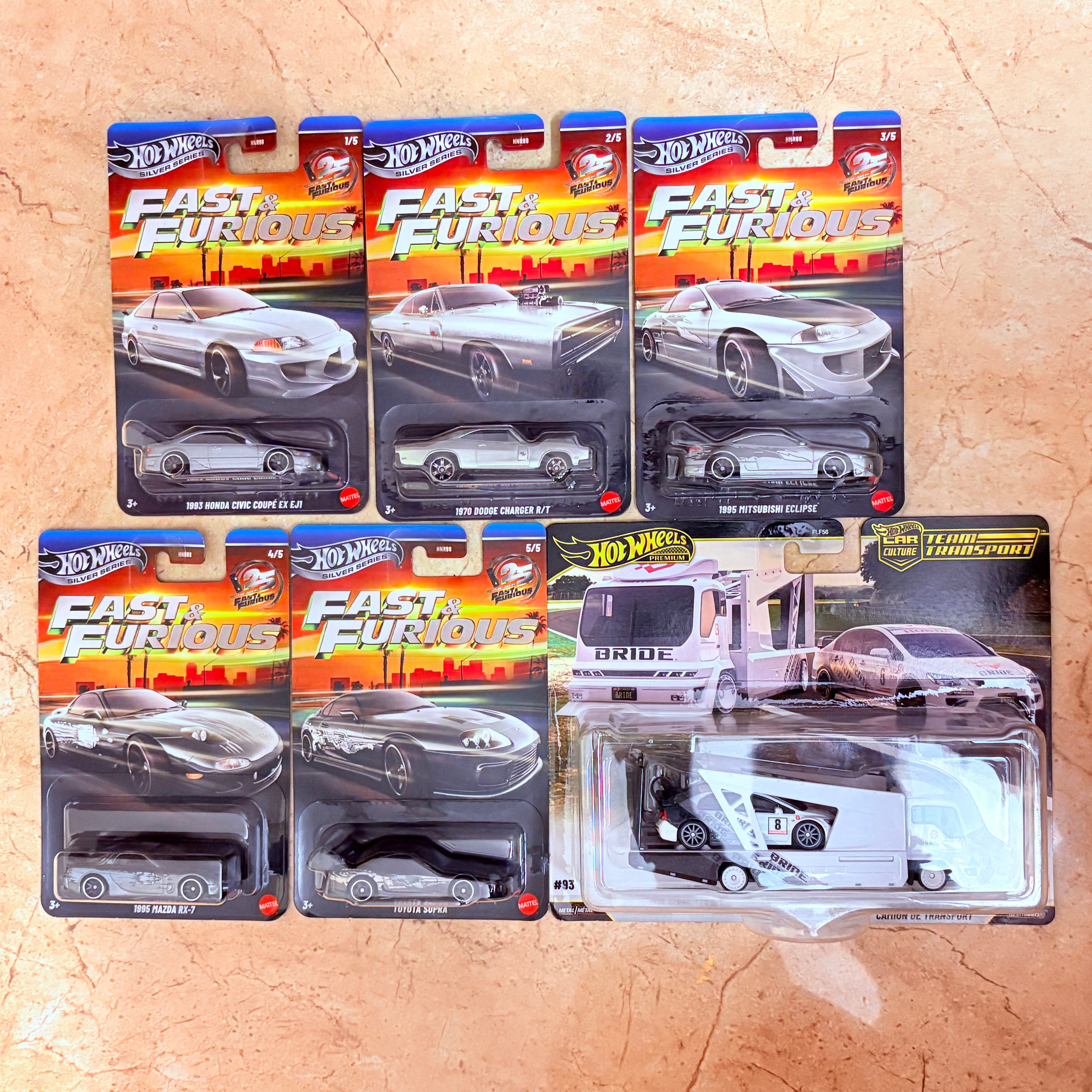 [MRP Combo] Fast and Furious Silver series 2026 & '07 Honda Civic Type R Team Transport