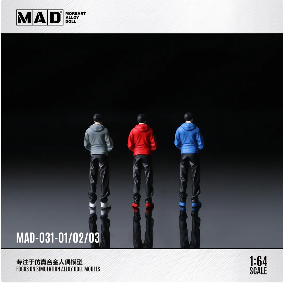 Hands-in-Pockets Boy Figurine (3 Variants)-MAD by MoreArts (MAD023)
