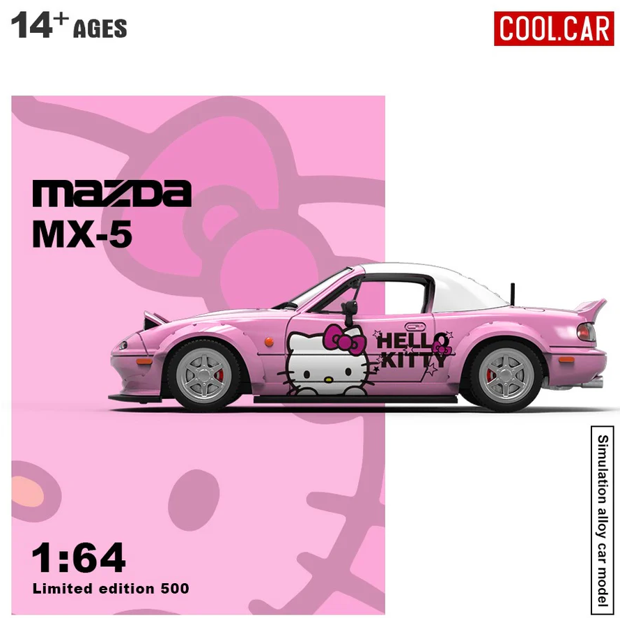Mazda MX5-KT-Hello kitty livery (Light Pink)-Limited to 500 units worldwide