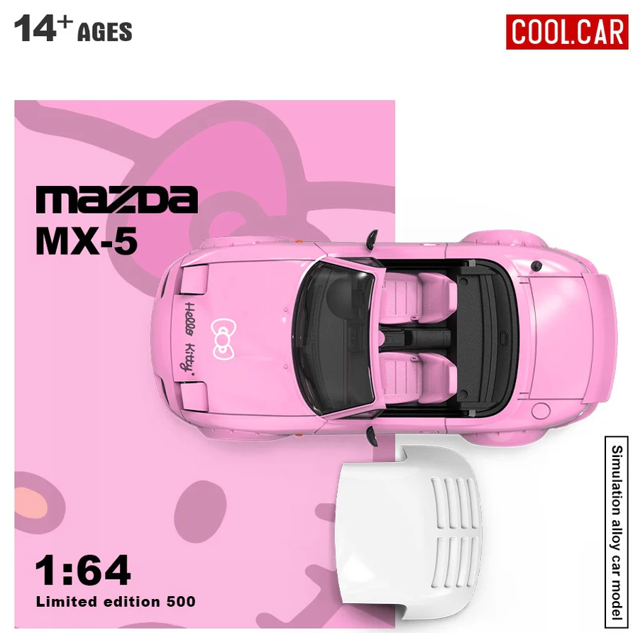 Mazda MX5-KT-Hello kitty livery (Light Pink)-Limited to 500 units worldwide
