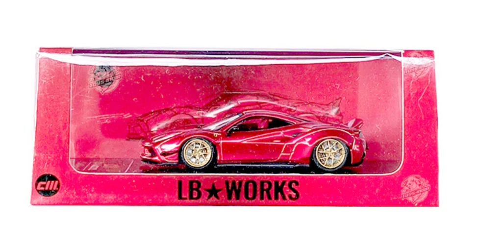 LBWK Ferrari 488 Widebody Metallic red LB488
