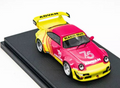 Porsche 964 GT RWB Advan, Pink/Yellow with Figurine limited to 499 units worldwide