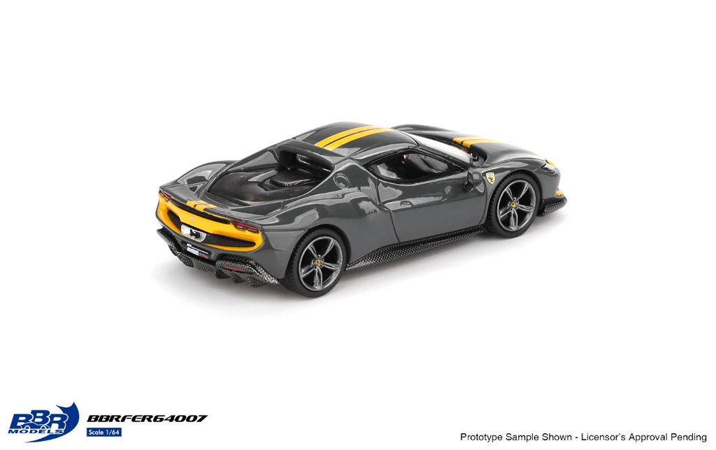 Ferrari 296 GTB Assetto Fiorano Grigio Scuro - BBR Models BBRFER64007
