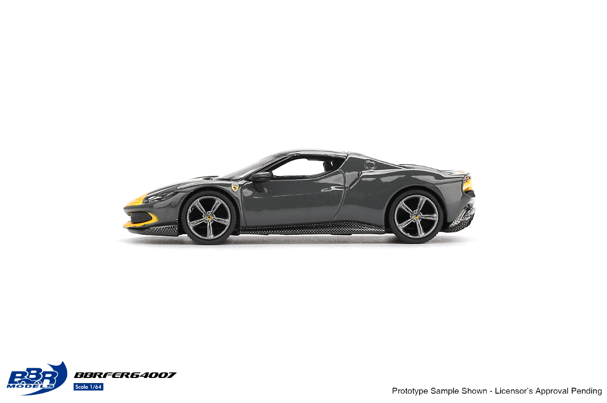 Ferrari 296 GTB Assetto Fiorano Grigio Scuro - BBR Models BBRFER64007