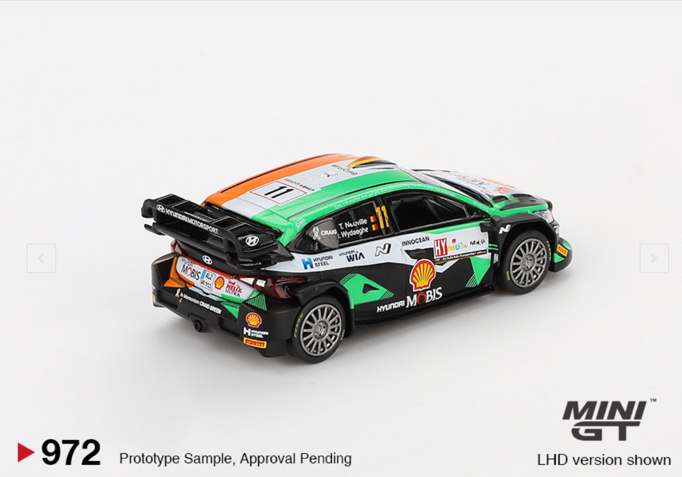 Hyundai i20 N Rally1 #11 2023 Rally Croatia Power Stage Winner #972(Box Version)