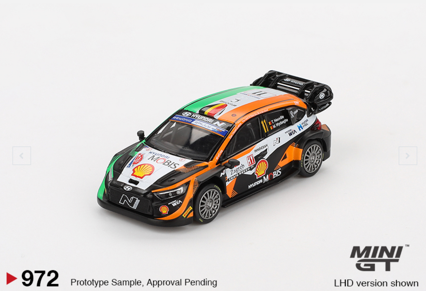 Hyundai i20 N Rally1 #11 2023 Rally Croatia Power Stage Winner #972(Box Version)