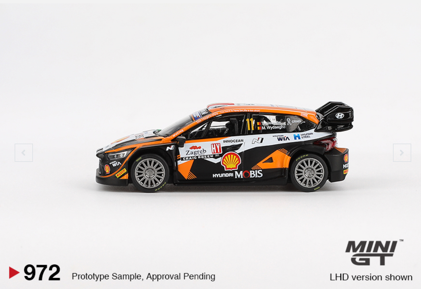 Hyundai i20 N Rally1 #11 2023 Rally Croatia Power Stage Winner #972(Box Version)