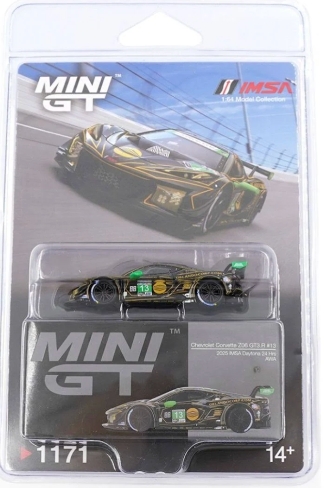 Chevrolet Corvette Z06 GT3.R #13 AWA 2025 IMSA Daytona 24 Hrs #1171 (Blister)