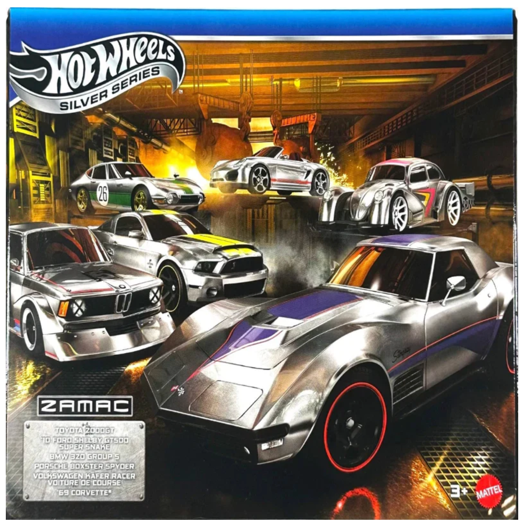 Hot Wheels Silver Series ZAMAC Themed Multipack (6-Pack)