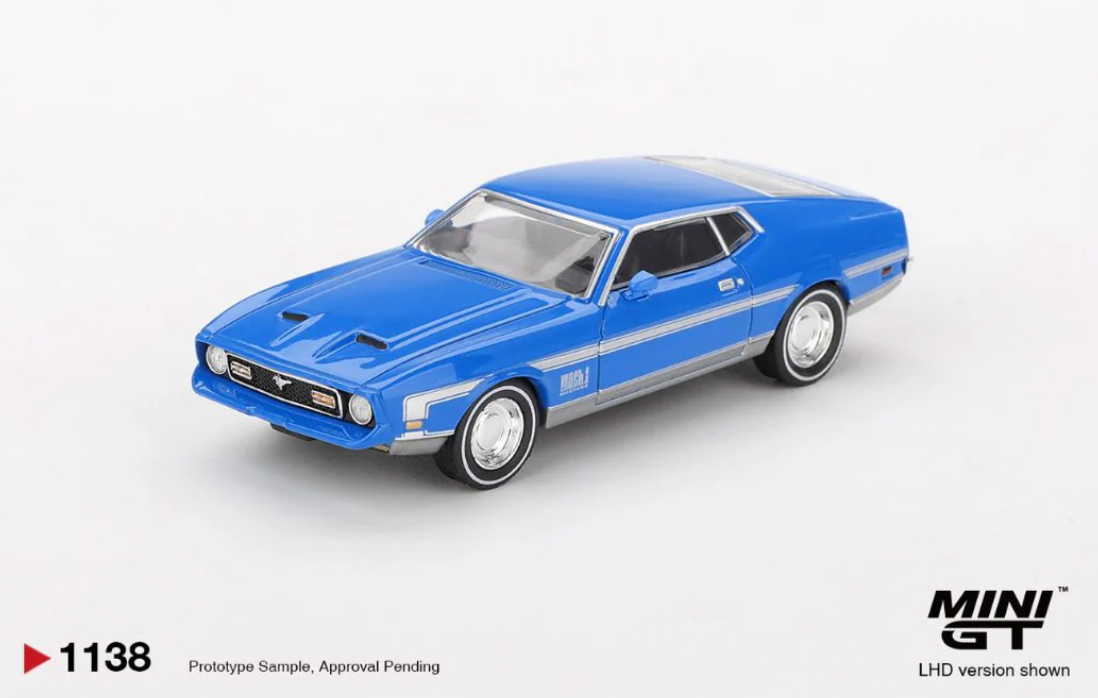Ford Mustang Mach 1 Grabber Blue (Box pack) #1138