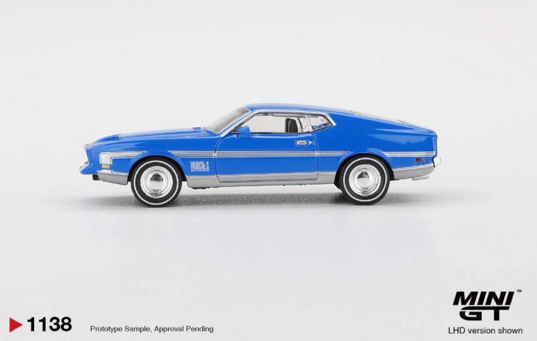 Ford Mustang Mach 1 Grabber Blue (Box pack) #1138