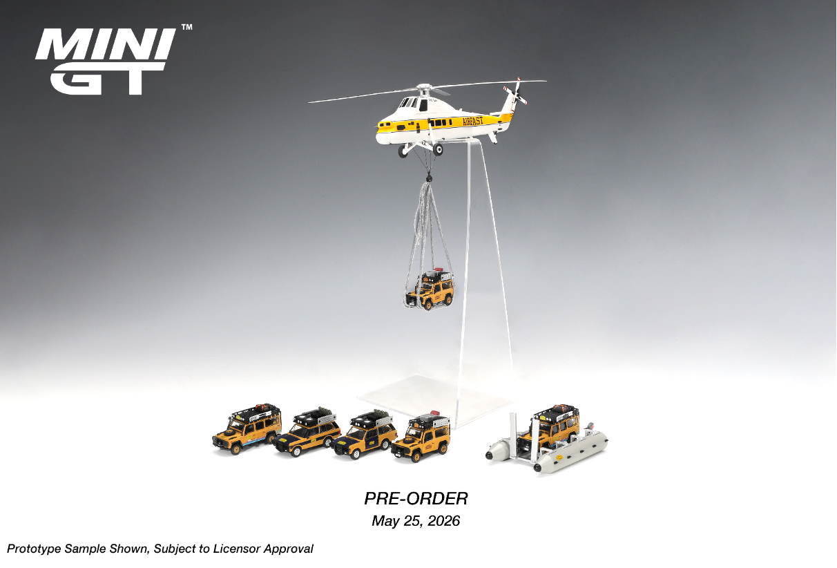 (Pre-Order)Sikorsky S58T Helicopter 1985 Camel Trophy