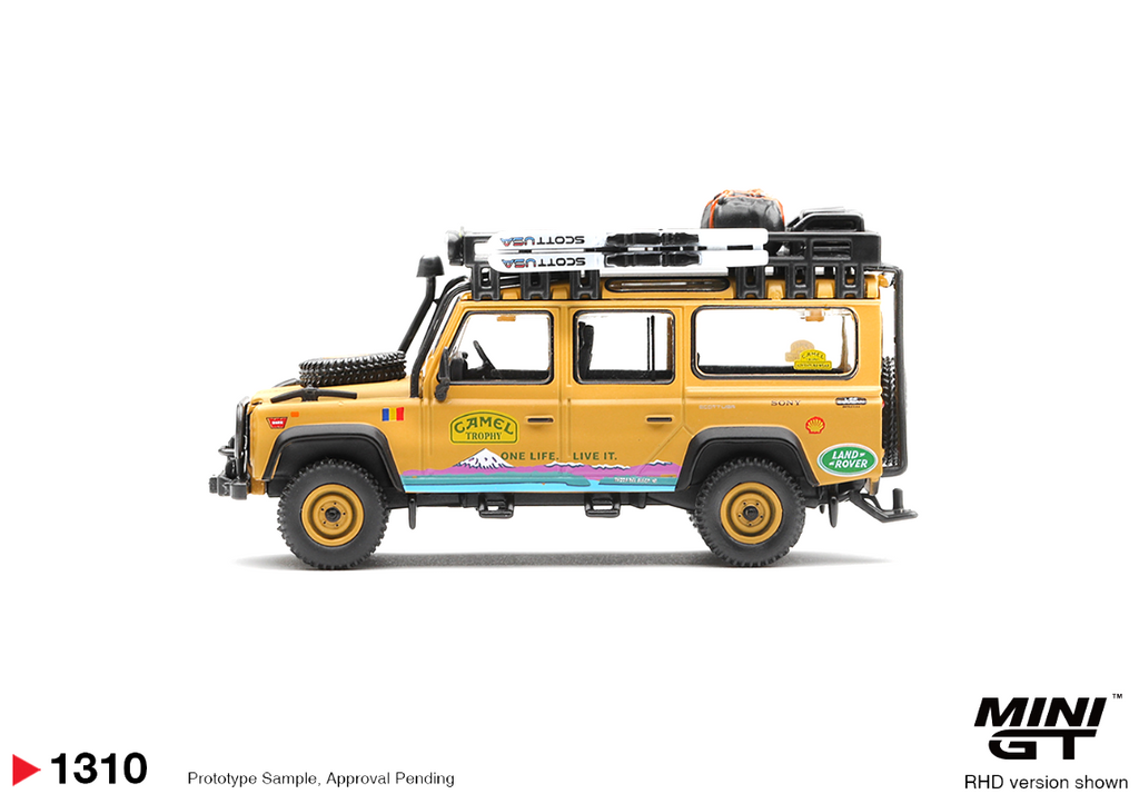 (Pre-Order)Land Rover Defender 110 1998 Camel Trophy Tierra del Fuego CT.36 Romania (Box Packaging)