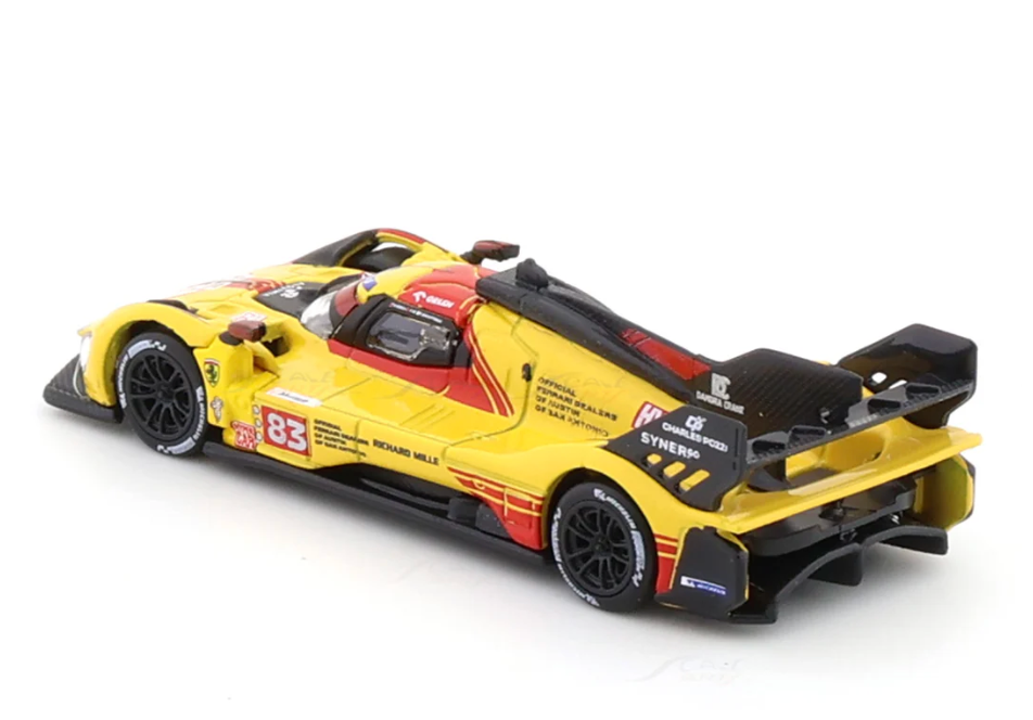 Bburago Ferrari 499P #83 (Yellow Livery) - 1:64 Scale Racing Series