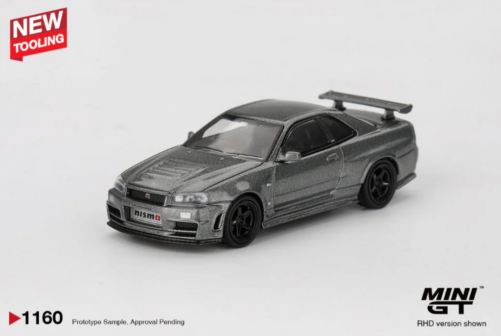 Nissan Skyline GT-R Dark Metal Gray (NISMO BNR34 CRS Version) #1160 (Blister Version)