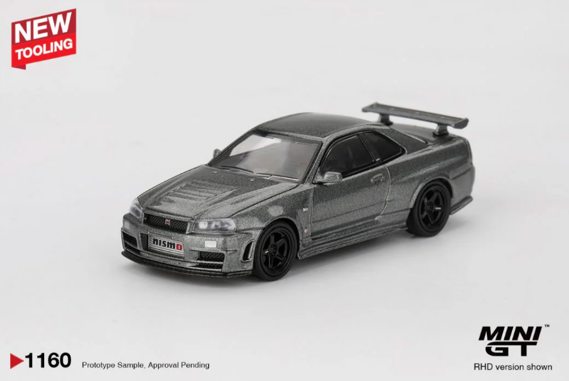 Nissan Skyline GT-R Dark Metal Gray (NISMO BNR34 CRS Version) #1160 (Blister Version)