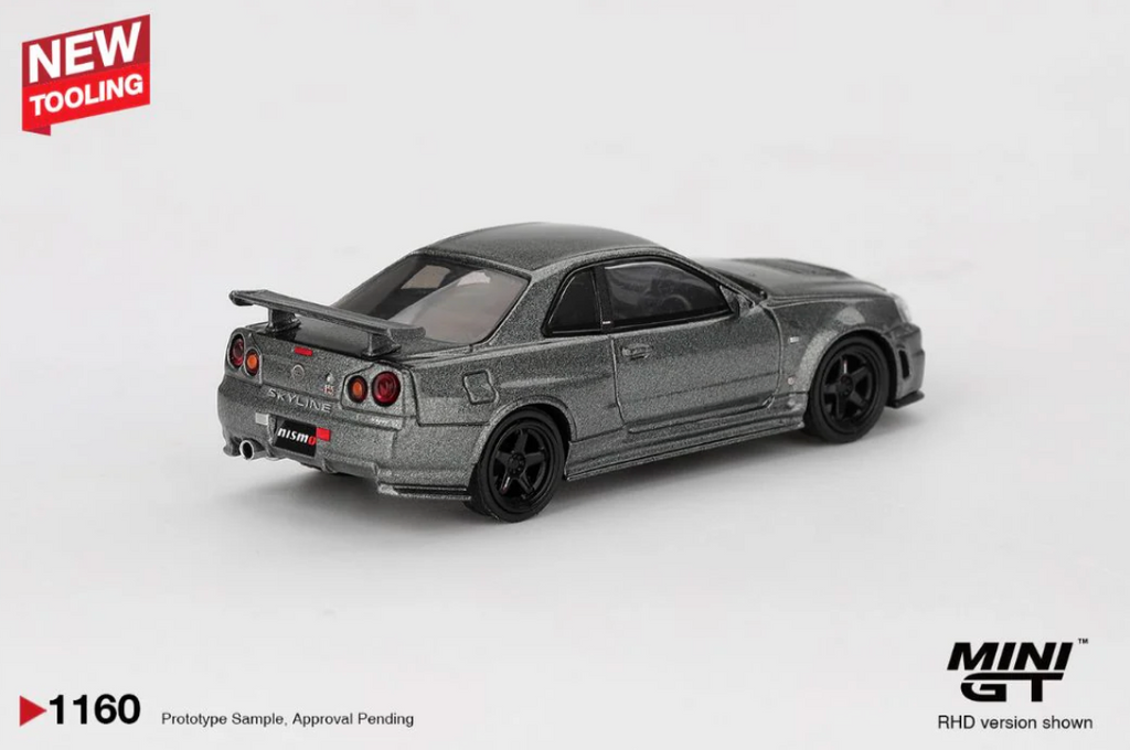Nissan Skyline GT-R Dark Metal Gray (NISMO BNR34 CRS Version) #1160 (Blister Version)