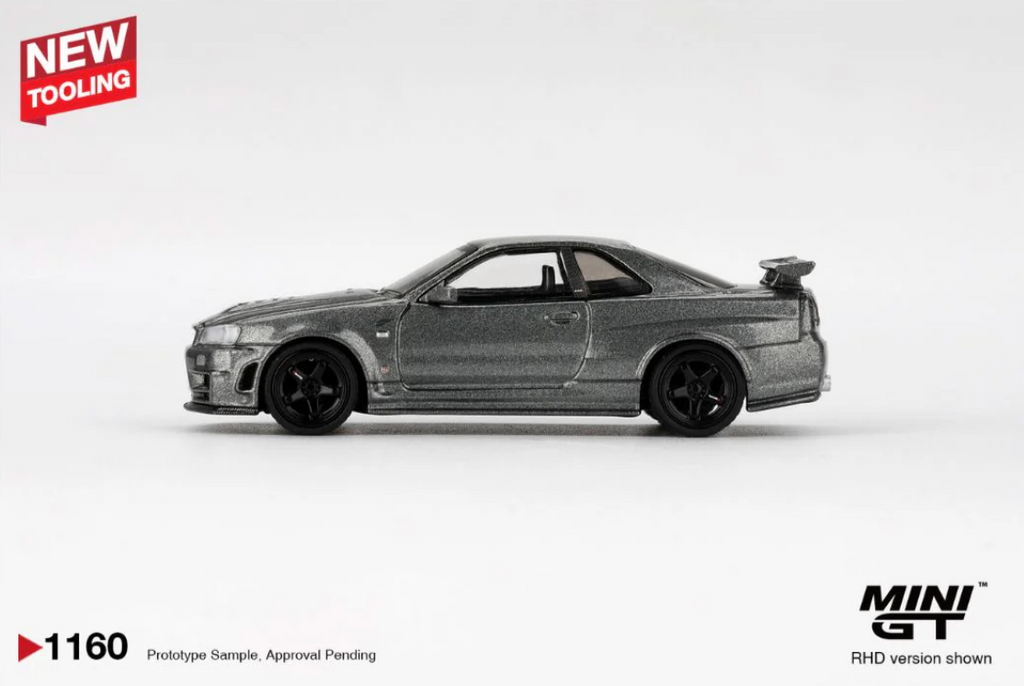 Nissan Skyline GT-R Dark Metal Gray (NISMO BNR34 CRS Version) #1160 (Blister Version)