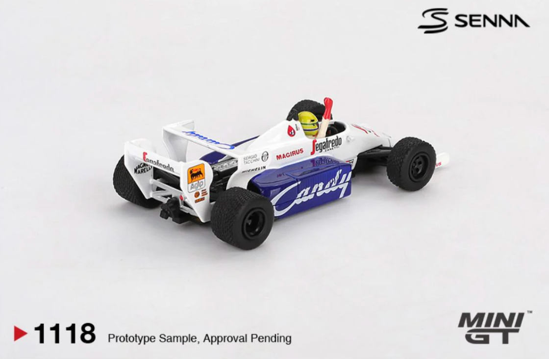 Toleman TG184 #19 Ayrton Senna 1984 Monaco Grand Prix 2nd Place ##1118 (Blister Version) (Copy)