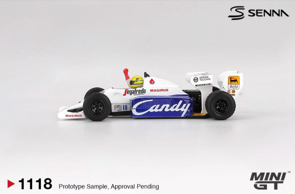 Toleman TG184 #19 Ayrton Senna 1984 Monaco Grand Prix 2nd Place ##1118 (Blister Version) (Copy)