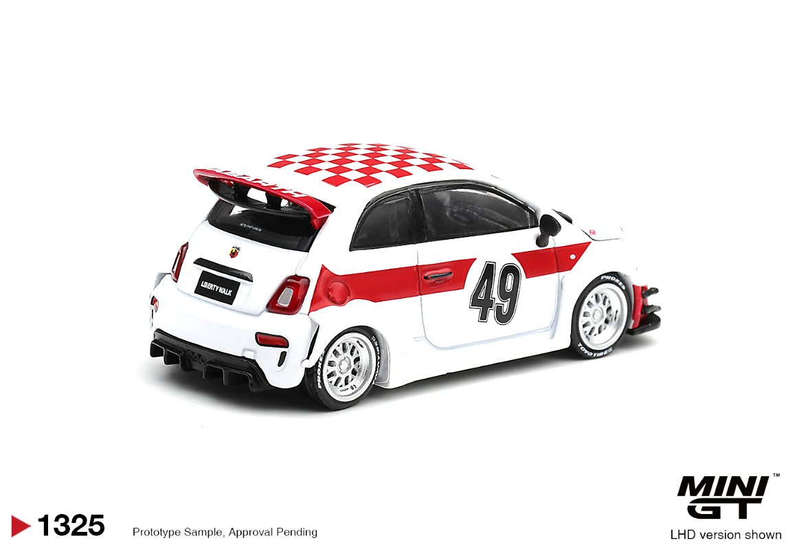 (Pre-Order)Abarth 595 LB-WORKS x Abas Works 1000 TC Tribute #1325 (Box)