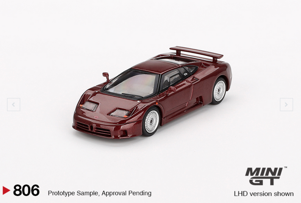 (Pre-Order)Bugatti EB110 GT Dark Red Metallic #806 (Box Version)