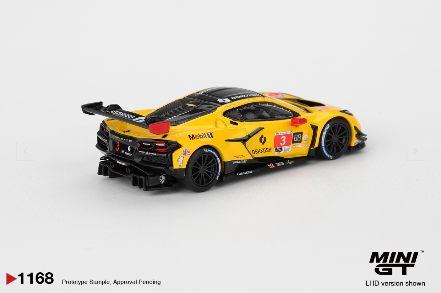 Chevrolet Corvette Z06 GT3.R #3 Corvette Racing by Pratt Miller Motorsports 2025 IMSA Daytona 24 Hrs #1168 (Box Version)