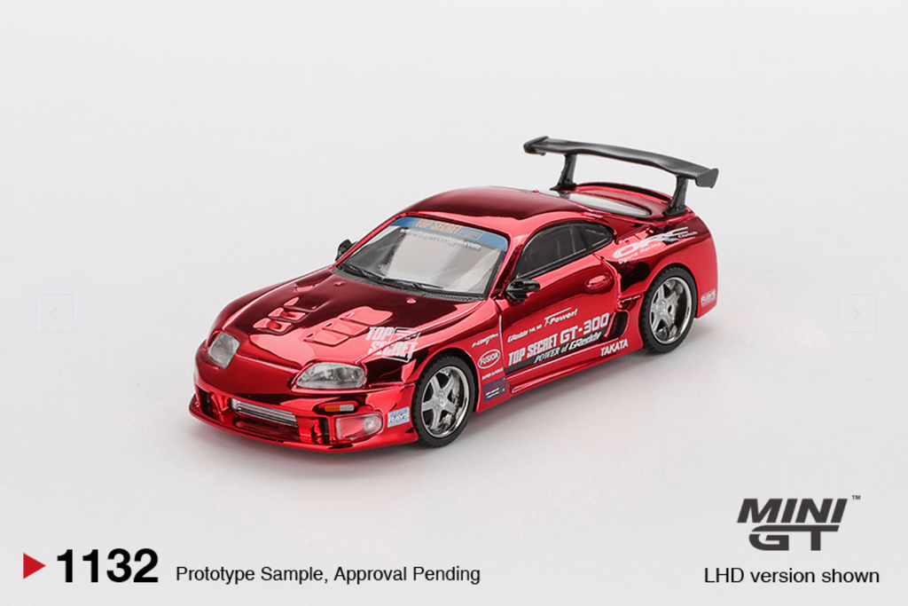 Toyota Supra (A80) Top Secret GT-300 Top Secret Red Chrome #1132 (Box version)