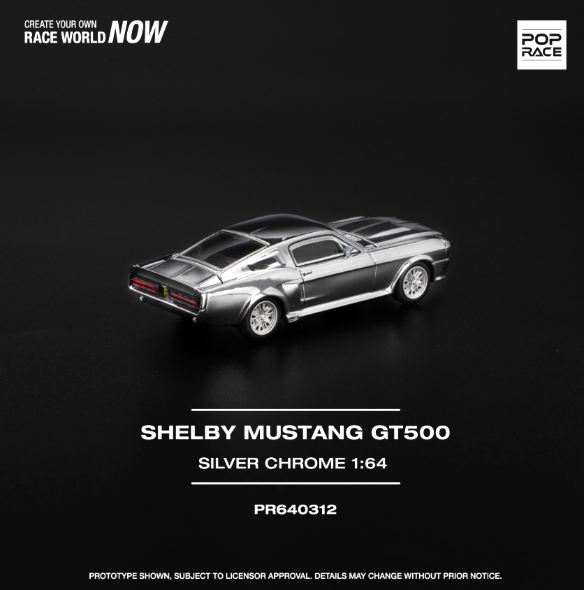SHELBY MUSTANG GT500 SILVER CHROME - PR640312