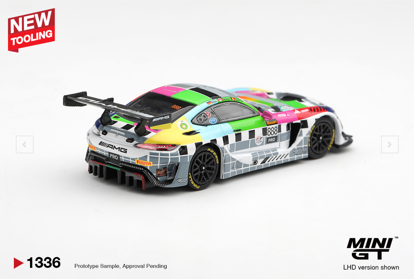 (Pre-Order) Mercedes-AMG GT3 #888 Mercedes-AMG Team GMR Meguiar´s Bathurst 12 Hour 2025 (BOX) #1336