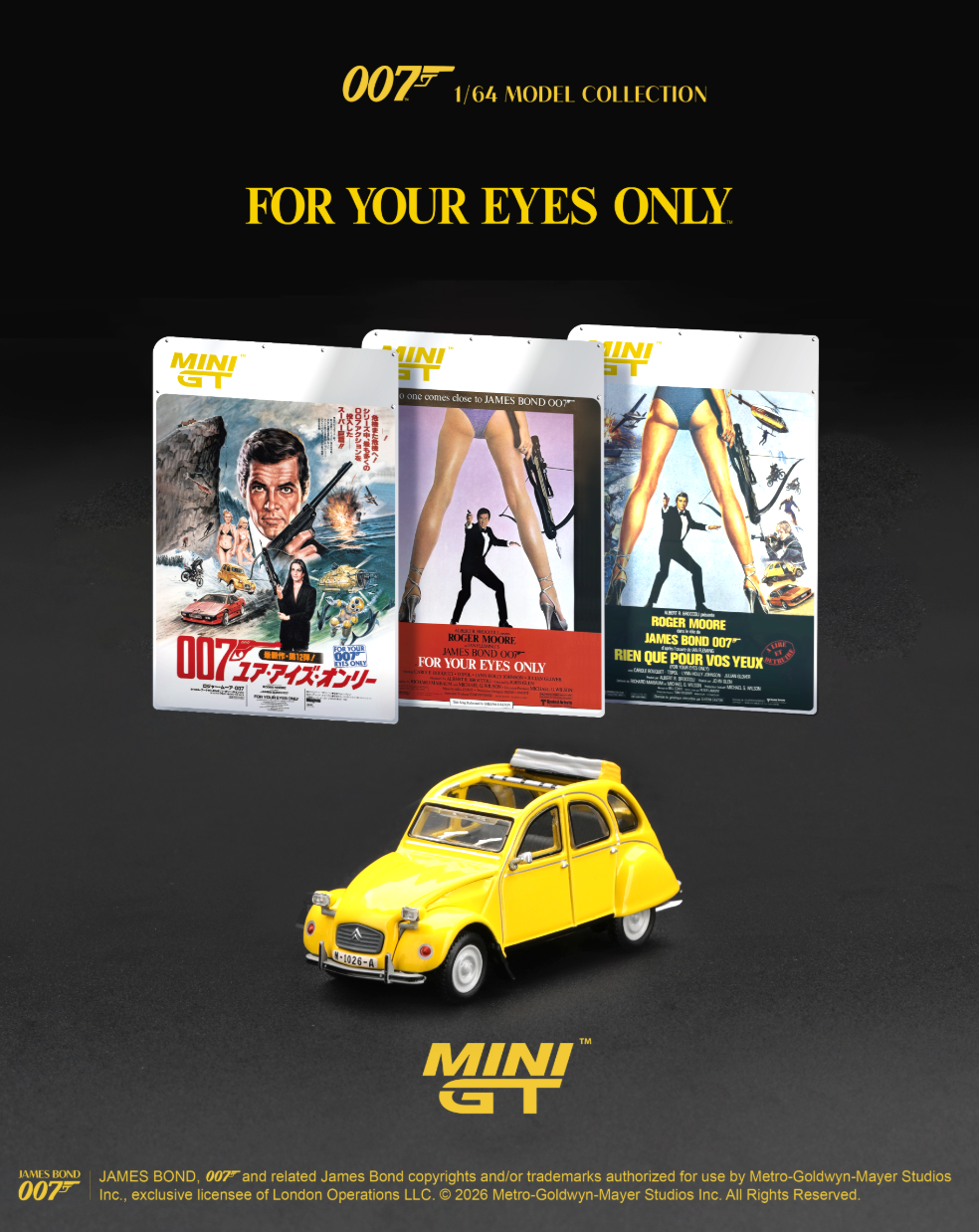 (Pre-Order) Citroën 2CV "For Your Eyes Only" - James Bond 007 (Blister) #919