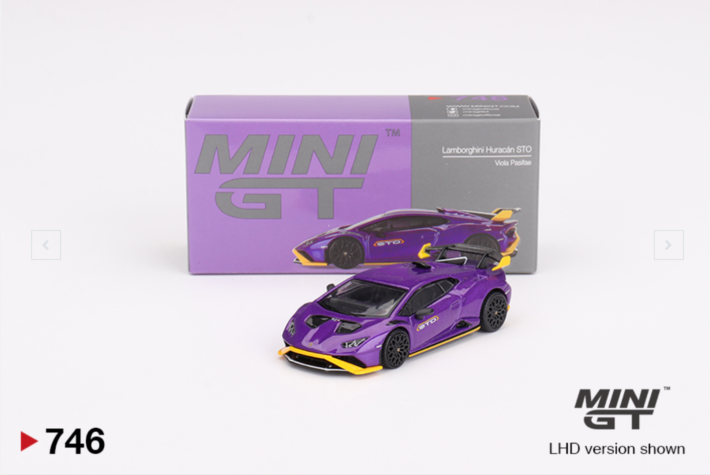(Pre-Order) Lamborghini Huracán STO Viola Pasifae #746 [Blister Version]