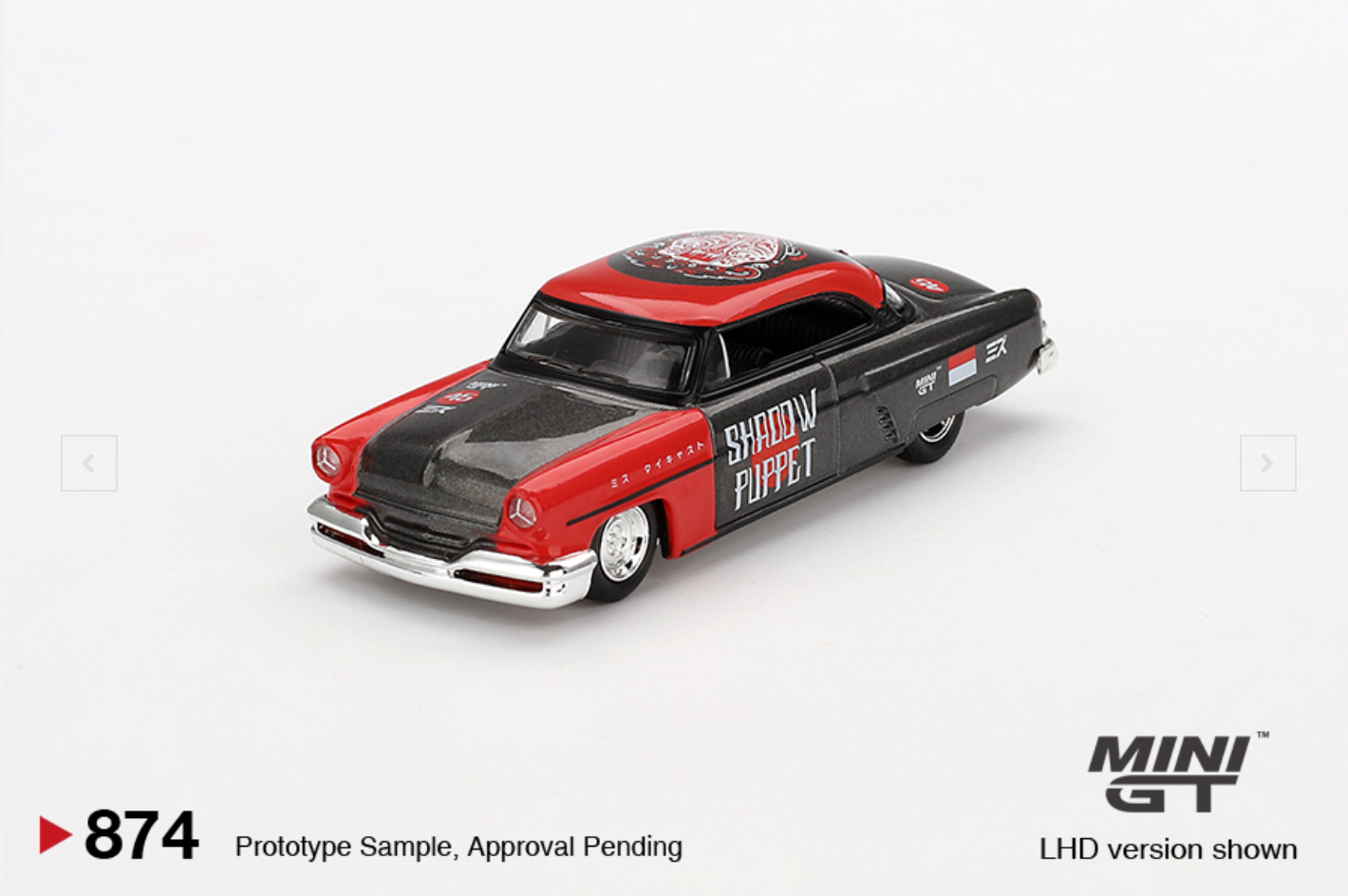 (Pre-Order) Lincoln Capri Hot Rod 1954 "Shadow Puppet" MINI GT x MIZU Diecast 2024 #874 [Blister]