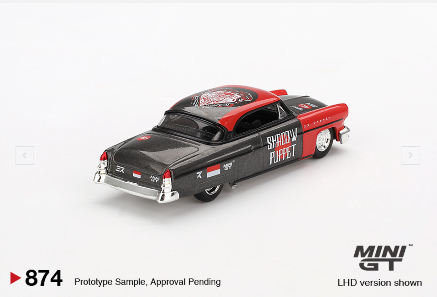 (Pre-Order) Lincoln Capri Hot Rod 1954 "Shadow Puppet" MINI GT x MIZU Diecast 2024 #874 [Blister]