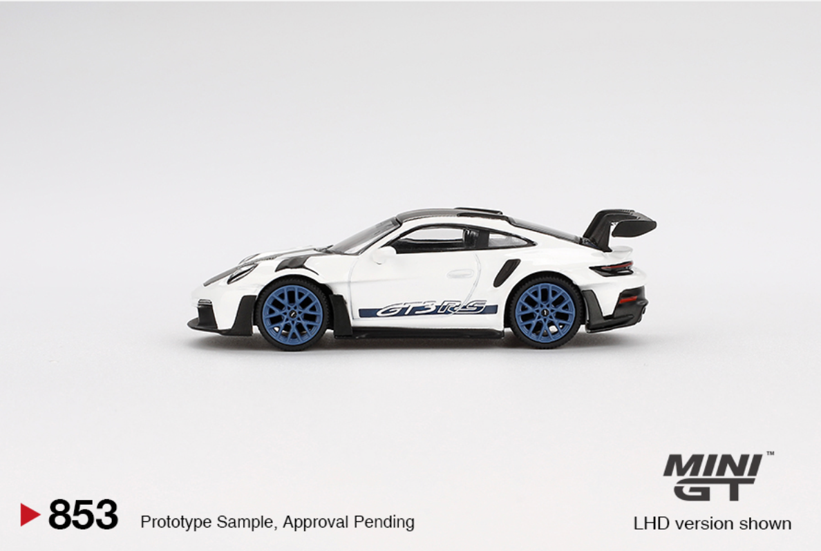(Pre-Order) Porsche 911 (992) GT3 RS Weissach Package White with Indigo Blue #853 [BOX]
