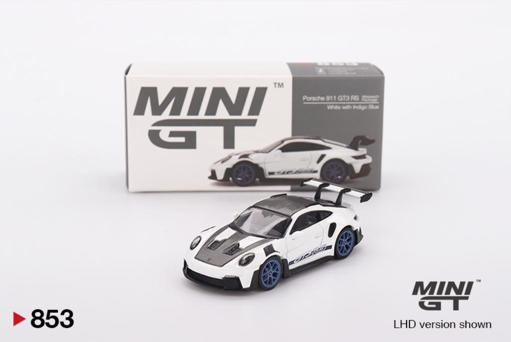 (Pre-Order) Porsche 911 (992) GT3 RS Weissach Package White with Indigo Blue #853 [BOX]