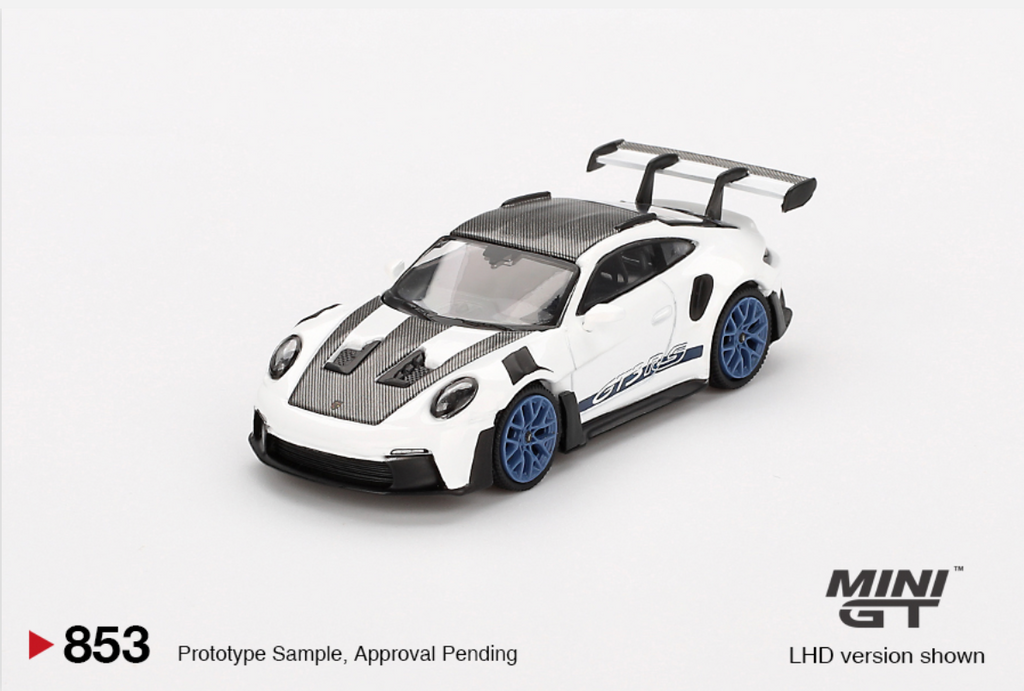 (Pre-Order) Porsche 911 (992) GT3 RS Weissach Package White with Indigo Blue #853 [BOX]